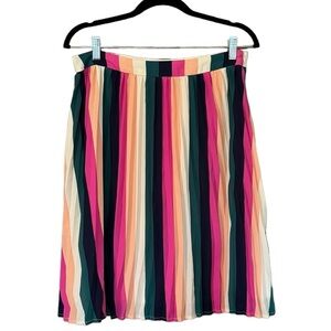 Gibson Pleated Colorful Skirt | Women’s Size‎ Large